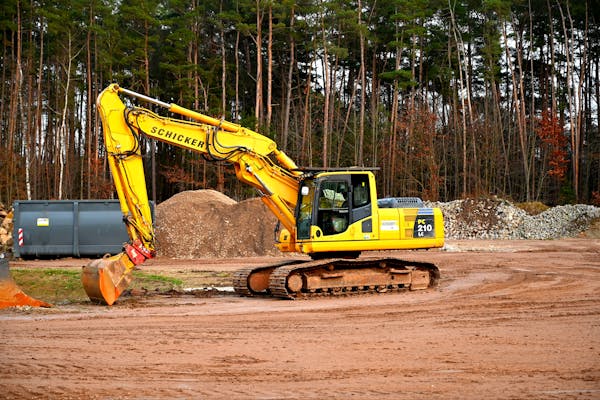 Excavation for foundations and landscaping