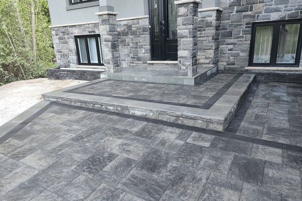Professional patio installation work